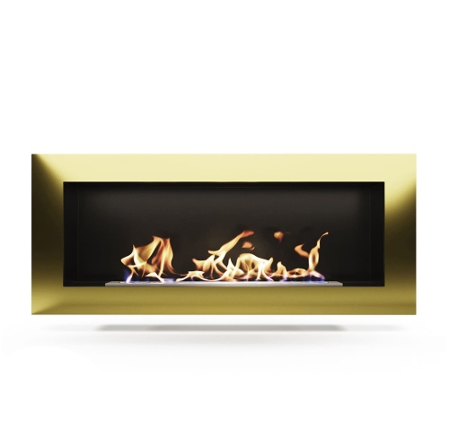 Биокамин "Русский огонь" Барокко 1200V встраиваемый с декоративным стеклом (стемалитом)