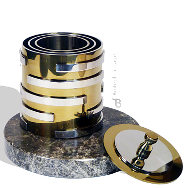 Биосвеча «Бронза» на мраморном основании (коллекция Modern)