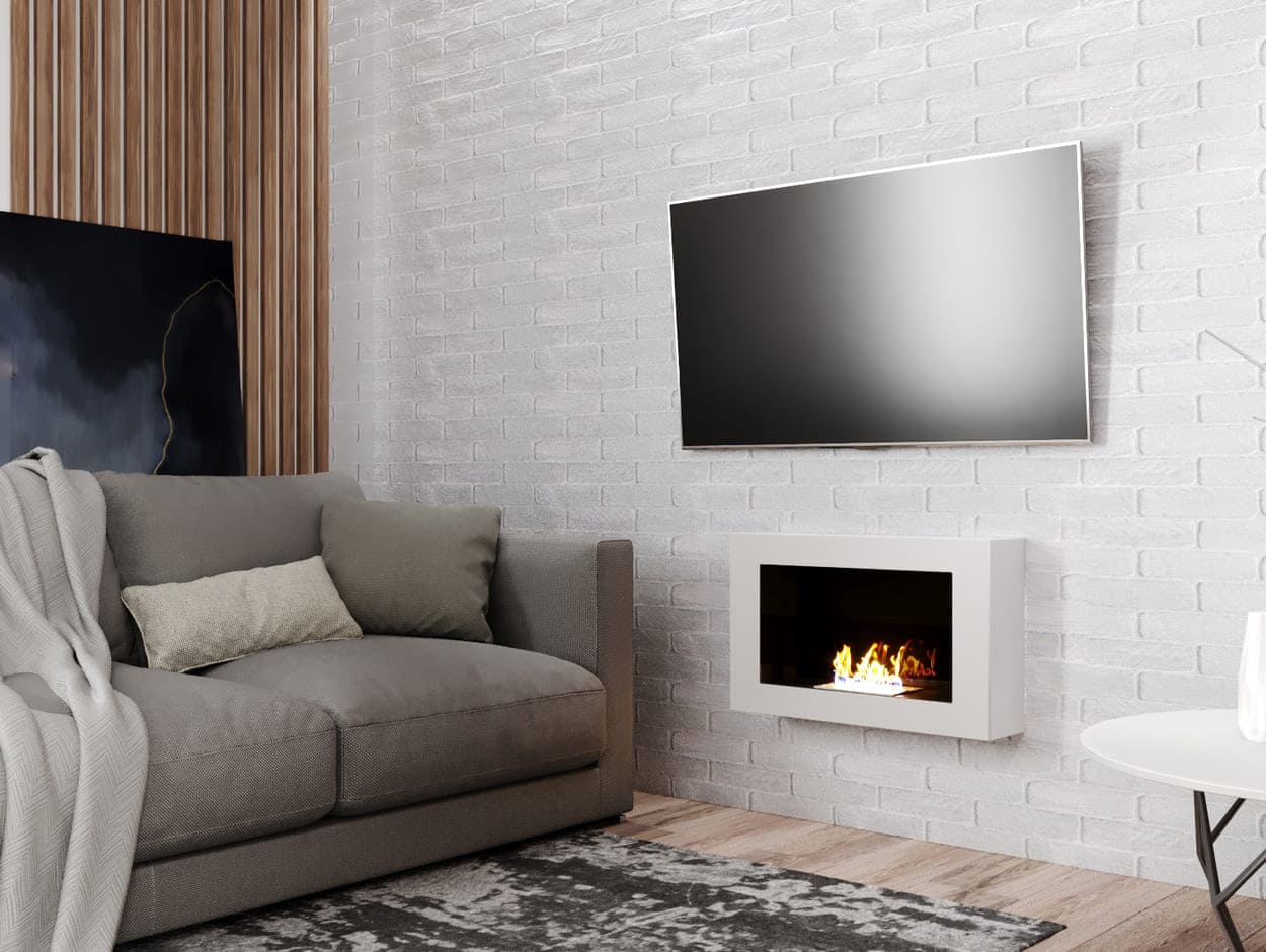 Биокамин "Русский огонь" Лайт Бланк 650N с защитным и декоративным стеклом по цене 27 200 руб.