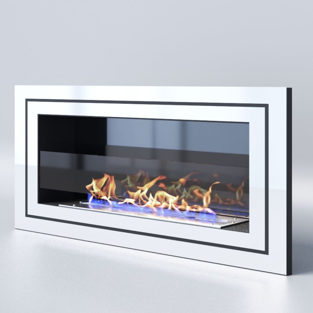 Биокамин "Русский огонь" Стенли 900V встраиваемый с декоративным стеклом (стемалитом) по цене 42 650 руб.