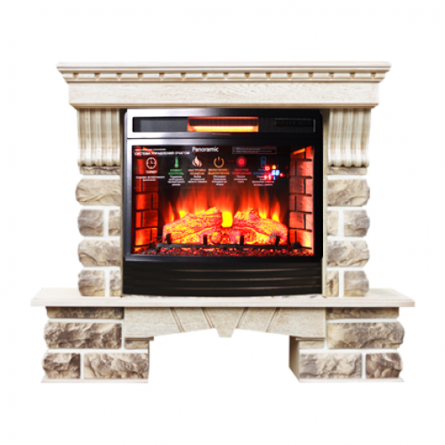 Экстер Кавказ (бежевый с патиной)+Panoramic 25 LED FX QZ