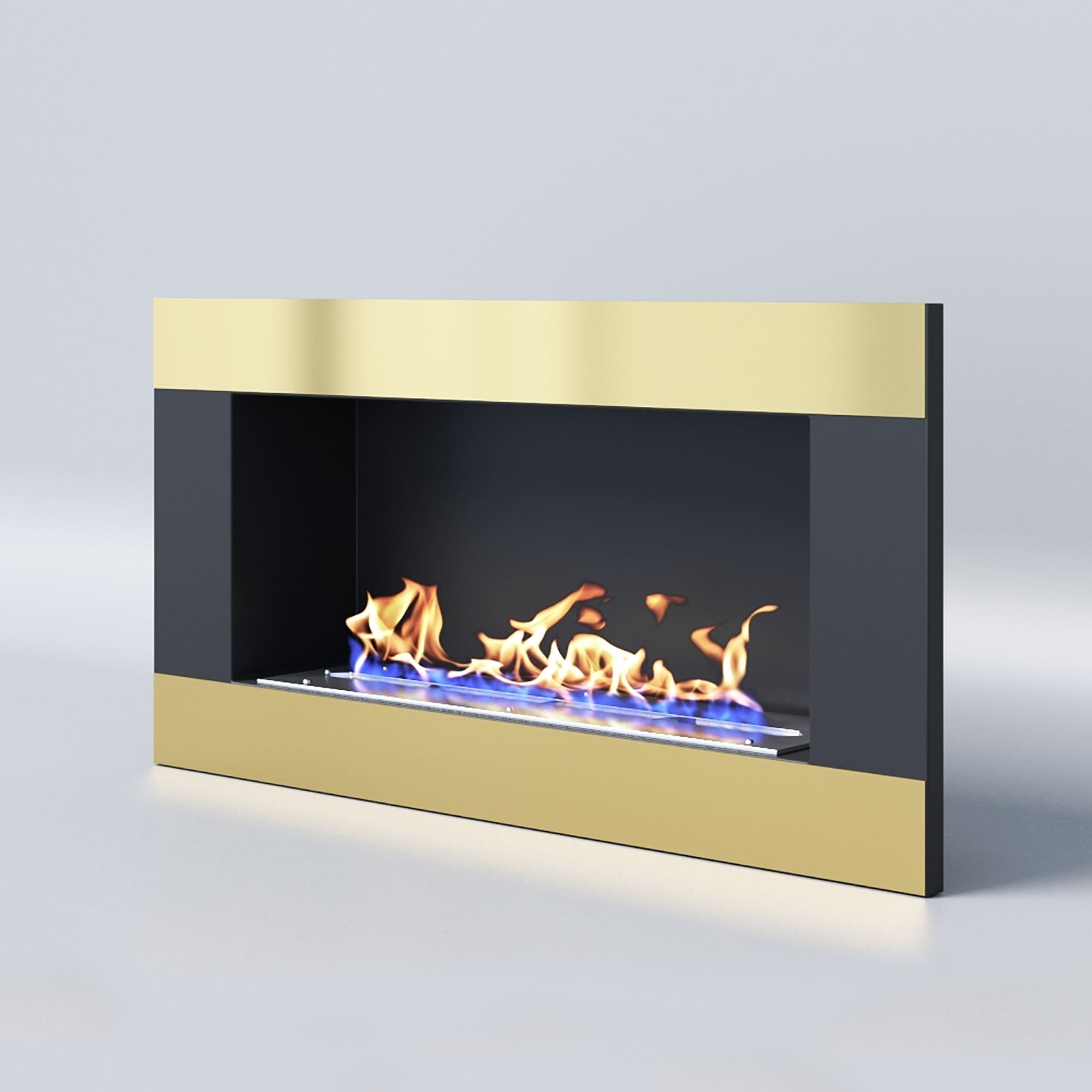 Биокамин "Русский огонь" Голд 800V встраиваемый с защитным и декоративным стеклом по цене 41 050 руб.