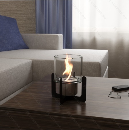 Настольный биокамин Lux Fire "Омега" (черный) Настольный биокамин Lux Fire "Омега" (черный) по цене 9 196 руб.