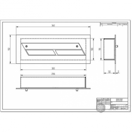 Прямоугольный контейнер ZeFire 350 по цене 8 600 руб.