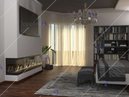 Встраиваемый торцевой очаг 1500 SappFire по цене 68 200 руб.